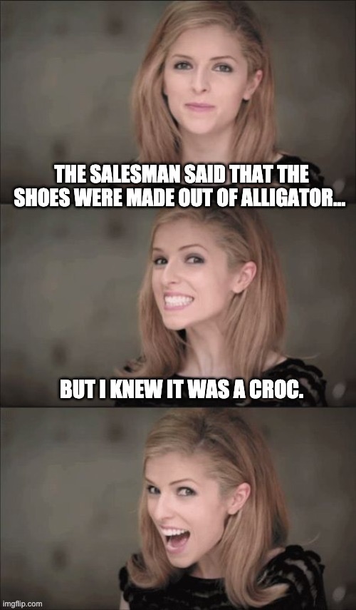 Croc | image tagged in bad pun | made w/ Imgflip meme maker