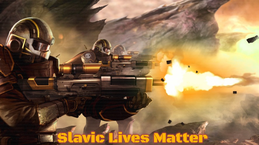 Slavic Helldivers | Slavic Lives Matter | image tagged in slavic helldivers,slavic,russo-ukrainian war | made w/ Imgflip meme maker