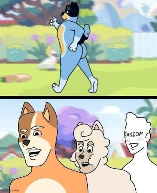 I'm starting to get interested in this Bluey show | made w/ Imgflip meme maker