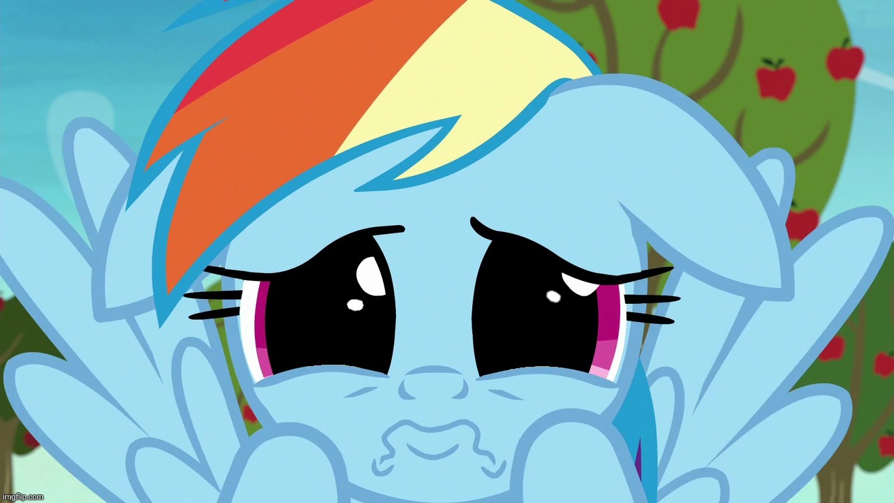 Aww, Rainbow Dash! (MLP) | image tagged in aww rainbow dash mlp | made w/ Imgflip meme maker