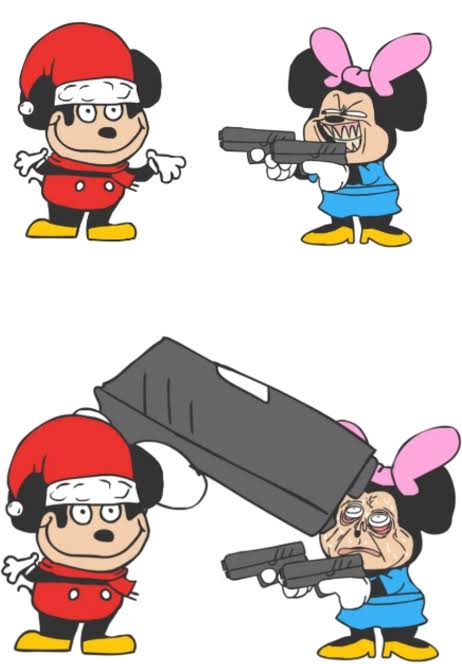 Mokey with a BIG GUN Blank Meme Template