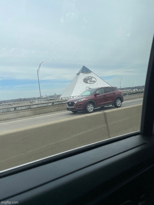 We at the pyramid in Memphis | made w/ Imgflip meme maker