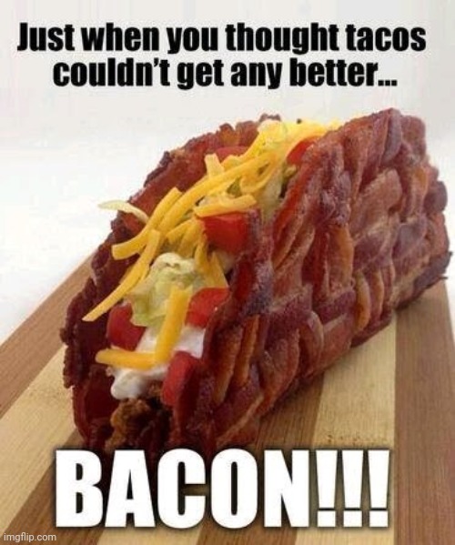It's A Beautiful Thing !!! | image tagged in bacon lover | made w/ Imgflip meme maker