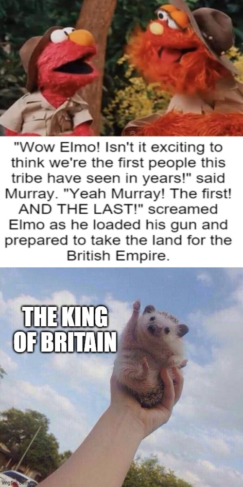 my goodness | THE KING OF BRITAIN | image tagged in lets go | made w/ Imgflip meme maker