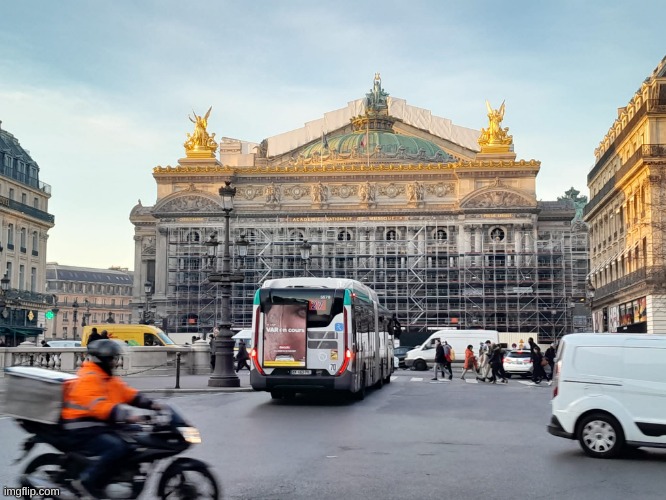 The "Opéra de Paris" is under renovation | image tagged in photos | made w/ Imgflip meme maker