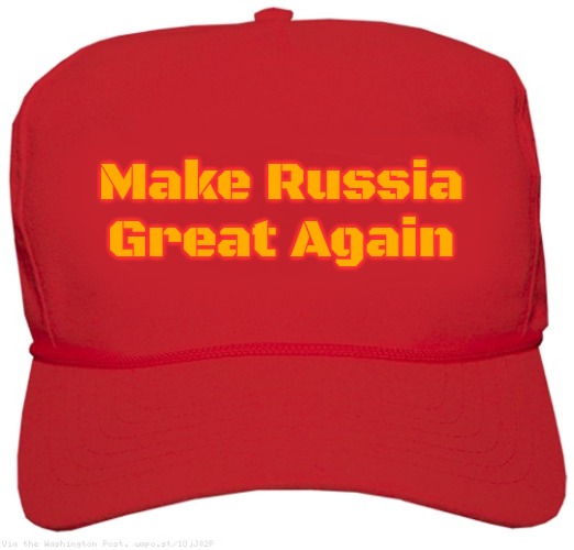 blank red MAGA hat | Make Russia Great Again | image tagged in blank red maga hat,russia | made w/ Imgflip meme maker
