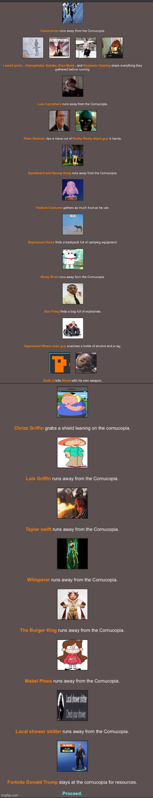 Camera man just had to get a good view of the field also chicken guy killed stone | made w/ Imgflip meme maker