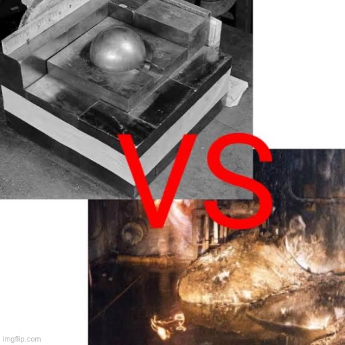 epic rap battles of history: demon core vs elephants foot | made w/ Imgflip meme maker