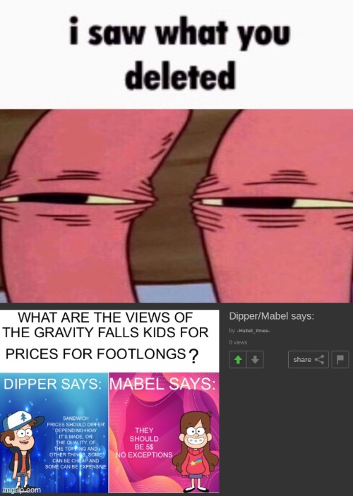 image tagged in i saw what you deleted mr krabs | made w/ Imgflip meme maker