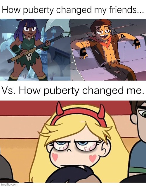 Stress and anxiety,I hate growing up. | image tagged in repost,svtfoe,puberty,star vs the forces of evil,memes,relatable memes | made w/ Imgflip meme maker
