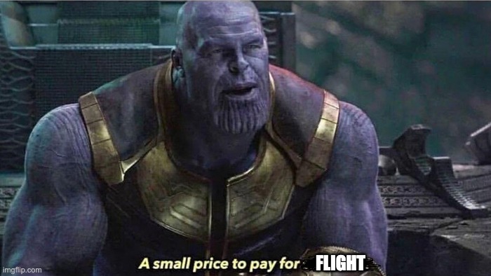 A small price to pay | FLIGHT | image tagged in a small price to pay | made w/ Imgflip meme maker