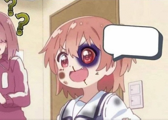 Anime ojo morado Blank Meme Template