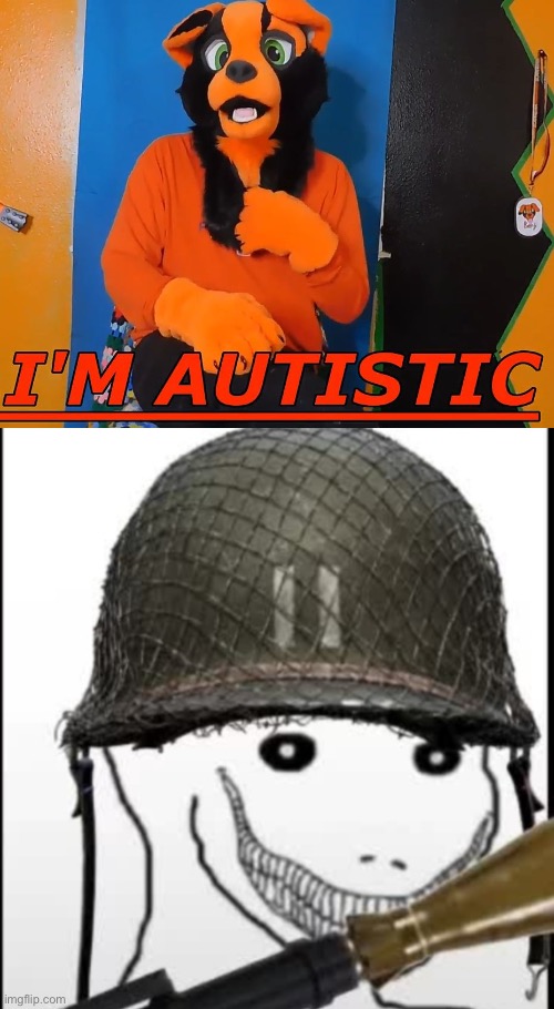 image tagged in autism furry furtism,furry hunter | made w/ Imgflip meme maker