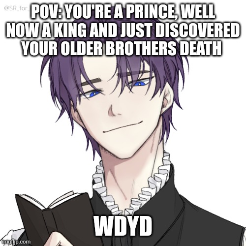 You have a sister as well. Normal rules apply | POV: YOU'RE A PRINCE, WELL NOW A KING AND JUST DISCOVERED YOUR OLDER BROTHERS DEATH; WDYD | image tagged in roleplaying | made w/ Imgflip meme maker