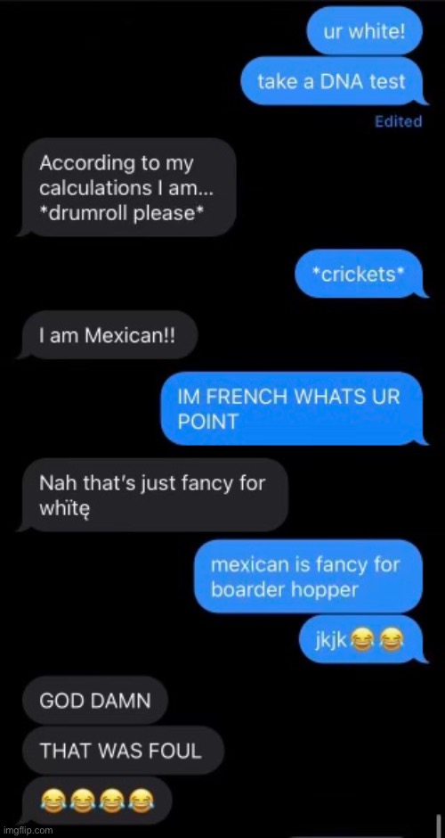 Roasted | image tagged in funny,texting,roasted | made w/ Imgflip meme maker
