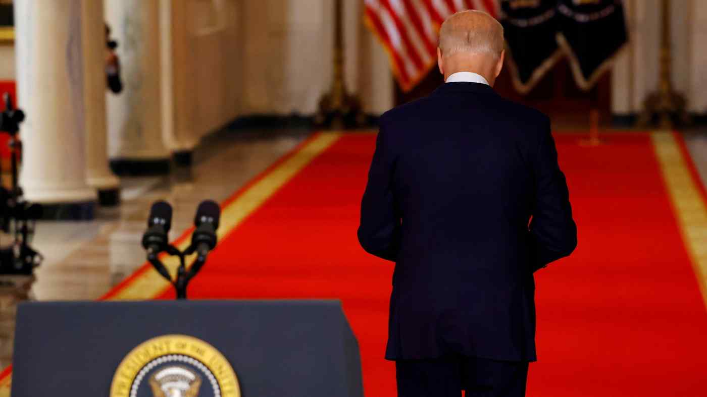 Biden walking away Blank Meme Template