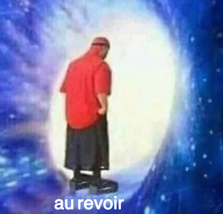 au revoir Blank Meme Template