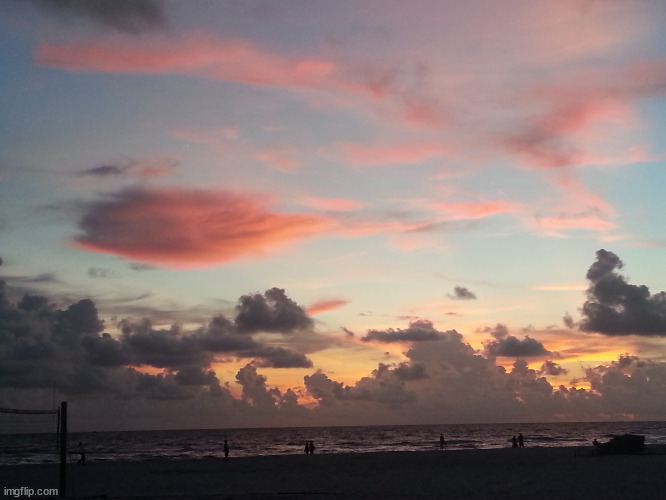 Sunset Indian Rocks Beach Florida | image tagged in indian rocks beach | made w/ Imgflip meme maker