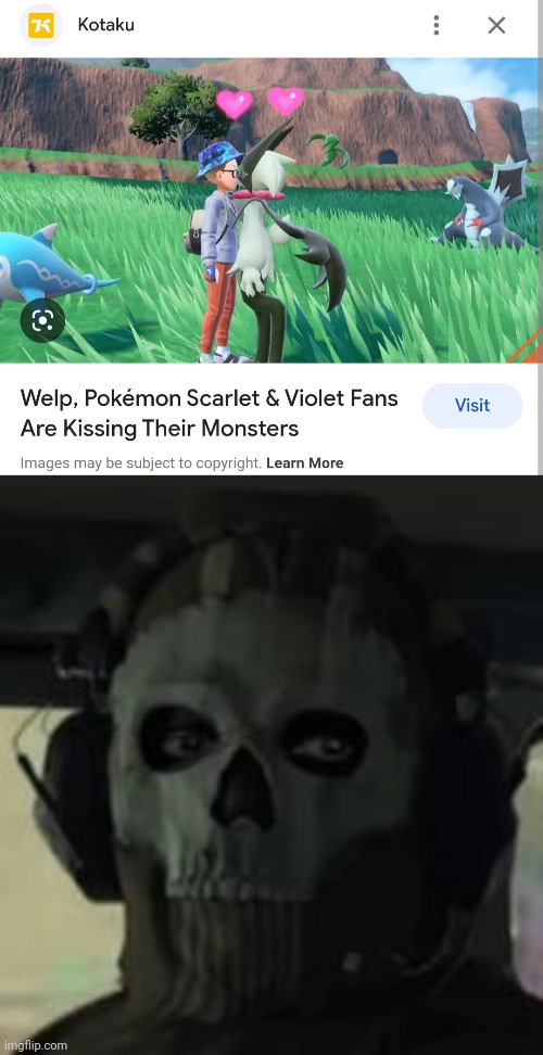 Like I needed to see that shit | image tagged in ghost gaze mw2 | made w/ Imgflip meme maker