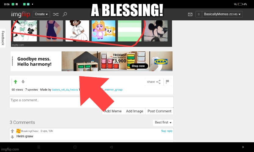 A BLESSING! | made w/ Imgflip meme maker