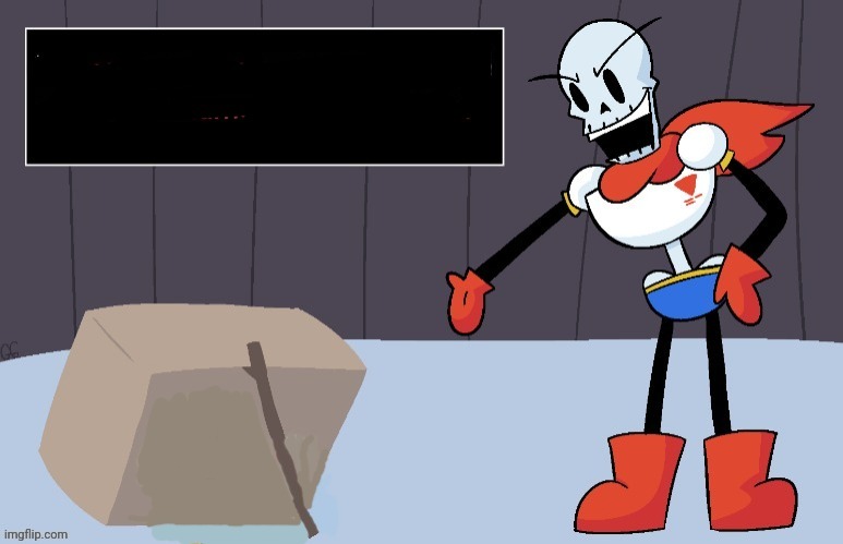 Papyrus Trap | image tagged in papyrus trap,new,template | made w/ Imgflip meme maker