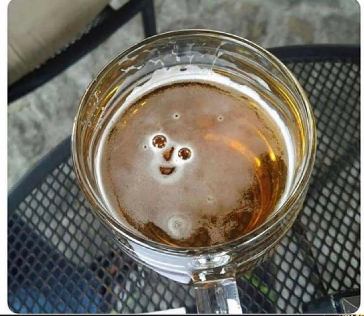 High Quality Beer smile Blank Meme Template