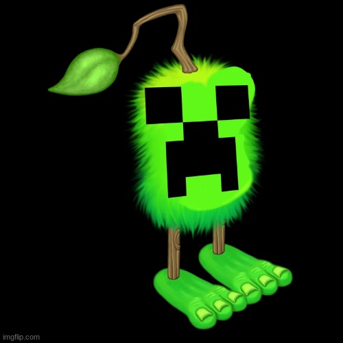 Creepcorn | image tagged in my singing monsters,minecraft | made w/ Imgflip meme maker