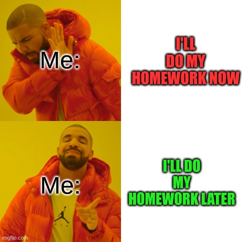 i'll do my homework later