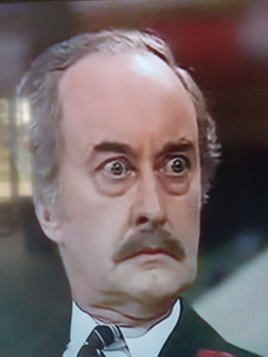 High Quality Are You Being Served Shocked Captain Peacock Blank Meme Template