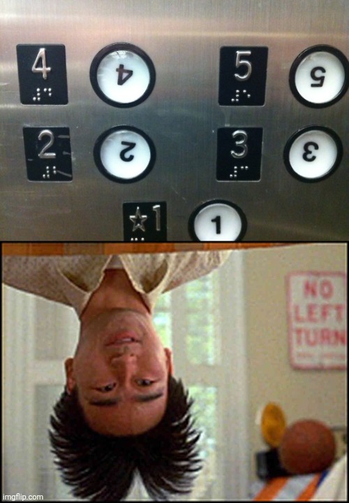 Mostly upside down elevator buttons | image tagged in long duck dong upside down,elevator,buttons,you had one job,memes,upside down | made w/ Imgflip meme maker