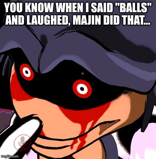 Lord X no bitches | YOU KNOW WHEN I SAID "BALLS" AND LAUGHED, MAJIN DID THAT... | image tagged in lord x no bitches | made w/ Imgflip meme maker