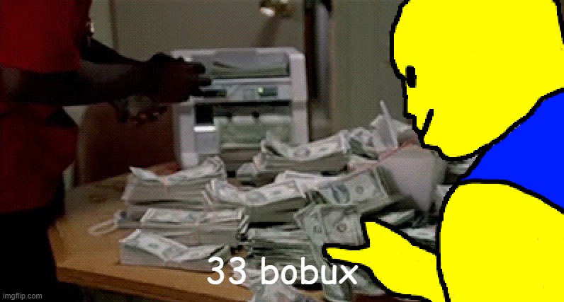 33 bobux | 33 bobux | image tagged in roblox,gaming,games,roblox meme,roblox noob,bobux | made w/ Imgflip meme maker