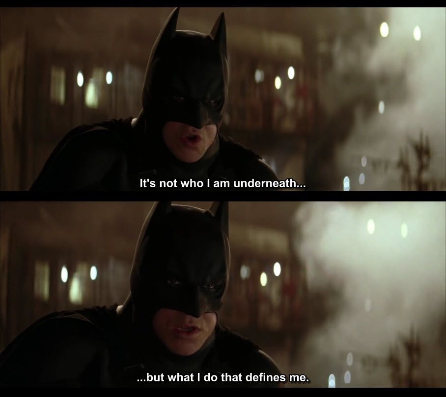 Batman It's not who I am Blank Meme Template