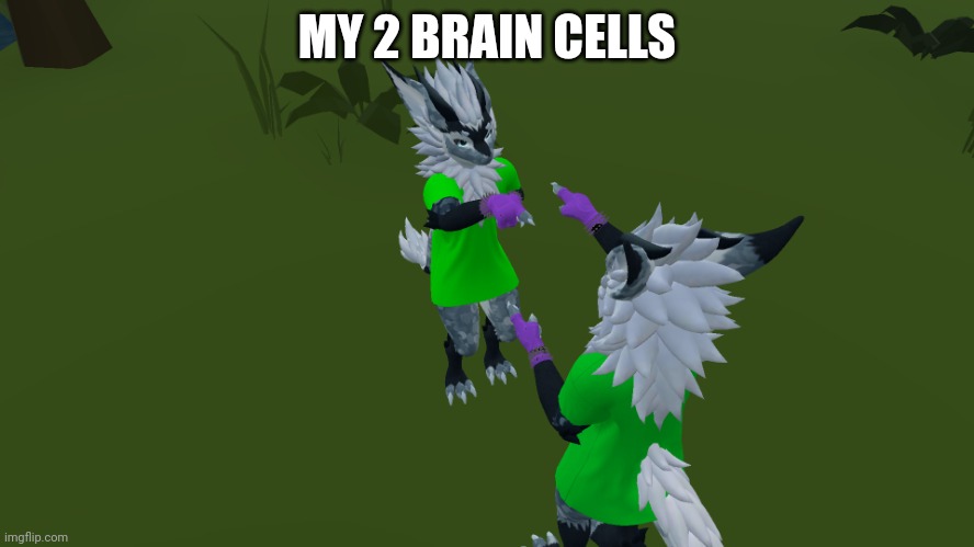 2 Nardoragons | MY 2 BRAIN CELLS TRYING TO PROCESS THIS | image tagged in 2 nardoragons | made w/ Imgflip meme maker