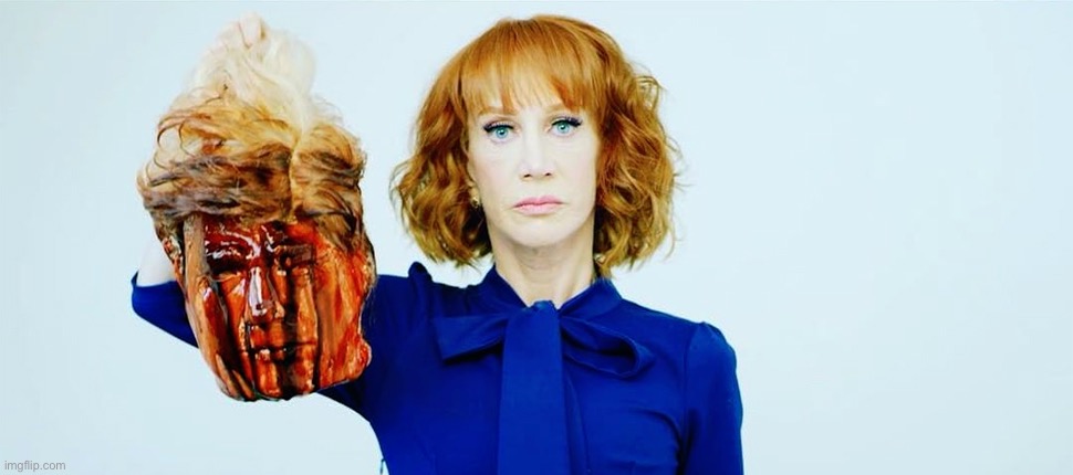 Trump Head Kathy Griffin | image tagged in trump head kathy griffin | made w/ Imgflip meme maker