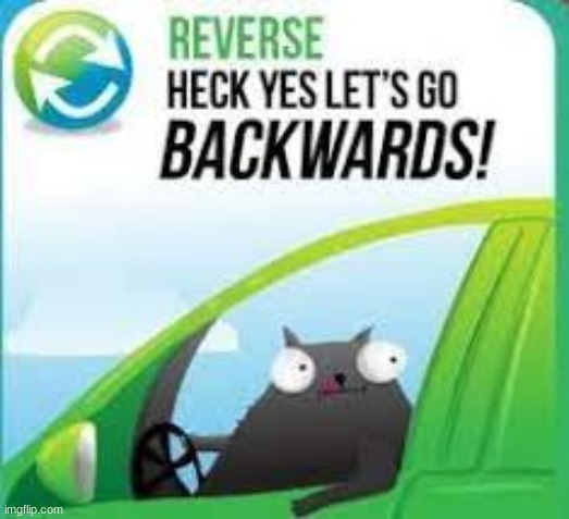 Heck yes let's go backwards | image tagged in heck yes let's go backwards | made w/ Imgflip meme maker