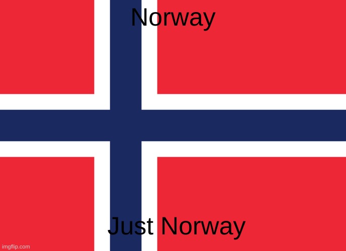 just Noway | Norway; Just Norway | image tagged in norway | made w/ Imgflip meme maker