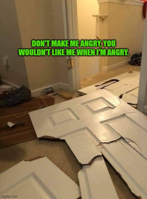Hulk | DON'T MAKE ME ANGRY, YOU WOULDN'T LIKE ME WHEN I'M ANGRY. | image tagged in the hulk,anger,super hero,strong,bodybuilder,rage | made w/ Imgflip meme maker