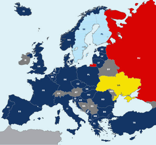 WW2 map(Europe) Blank Meme Template