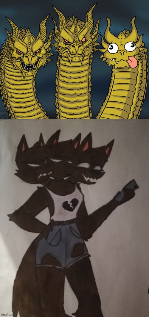 A friend tried to make a Furry drawing out of this meme | made w/ Imgflip meme maker