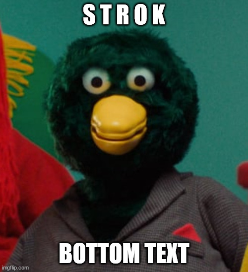 im having a strok | S T R O K; BOTTOM TEXT | image tagged in duckguy,dont hug me im scared | made w/ Imgflip meme maker