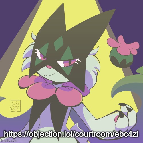 Meowscarada | https://objection.lol/courtroom/ebc4zi | image tagged in meowscarada | made w/ Imgflip meme maker