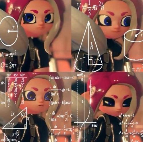 High Quality Octoling calculation Blank Meme Template