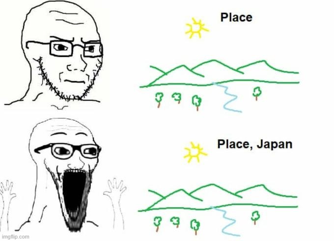 place in japan | image tagged in place in japan | made w/ Imgflip meme maker