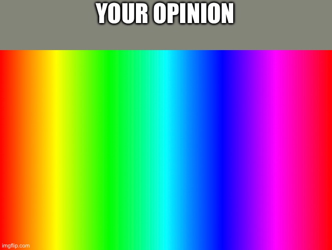 YOUR OPINION | made w/ Imgflip meme maker