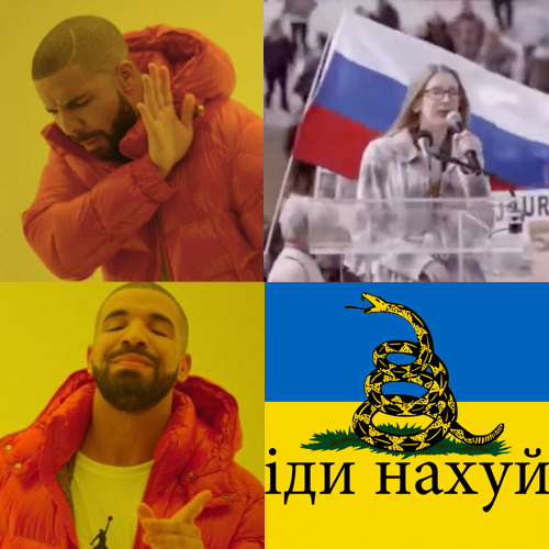 Libertarian good Kremlintarian bad Blank Meme Template