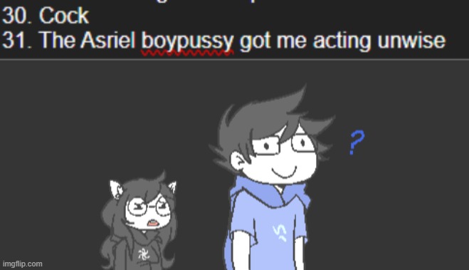 I just checked Undertale stream rules and now I am concerned about Bagel | image tagged in john egbert questioning things with jade harley in the back | made w/ Imgflip meme maker