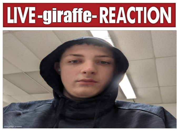 live -giraffe- reaction Blank Meme Template