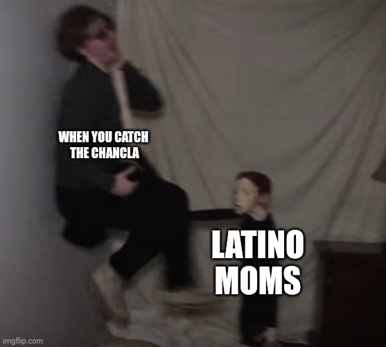 Catching the chancla only makes it worse | WHEN YOU CATCH 
THE CHANCLA; LATINO MOMS | image tagged in life of luxury doll | made w/ Imgflip meme maker