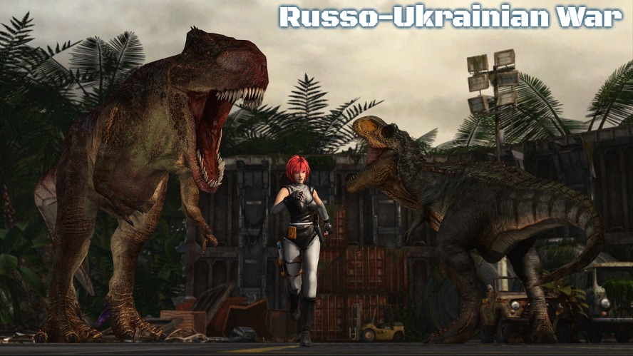 Dino Crisis | Russo-Ukrainian War | image tagged in dino crisis,slavic,russo-ukrainian war,russophobia | made w/ Imgflip meme maker